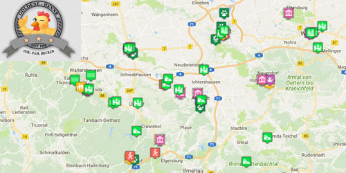 Freizeit- und Umgebungskarte